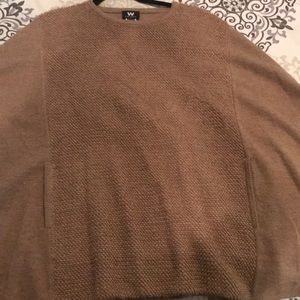 W by Worth camel poncho sz L